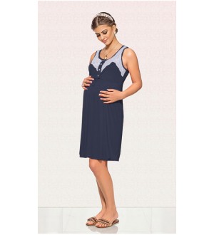 Camisola com renda | Cor: Azul